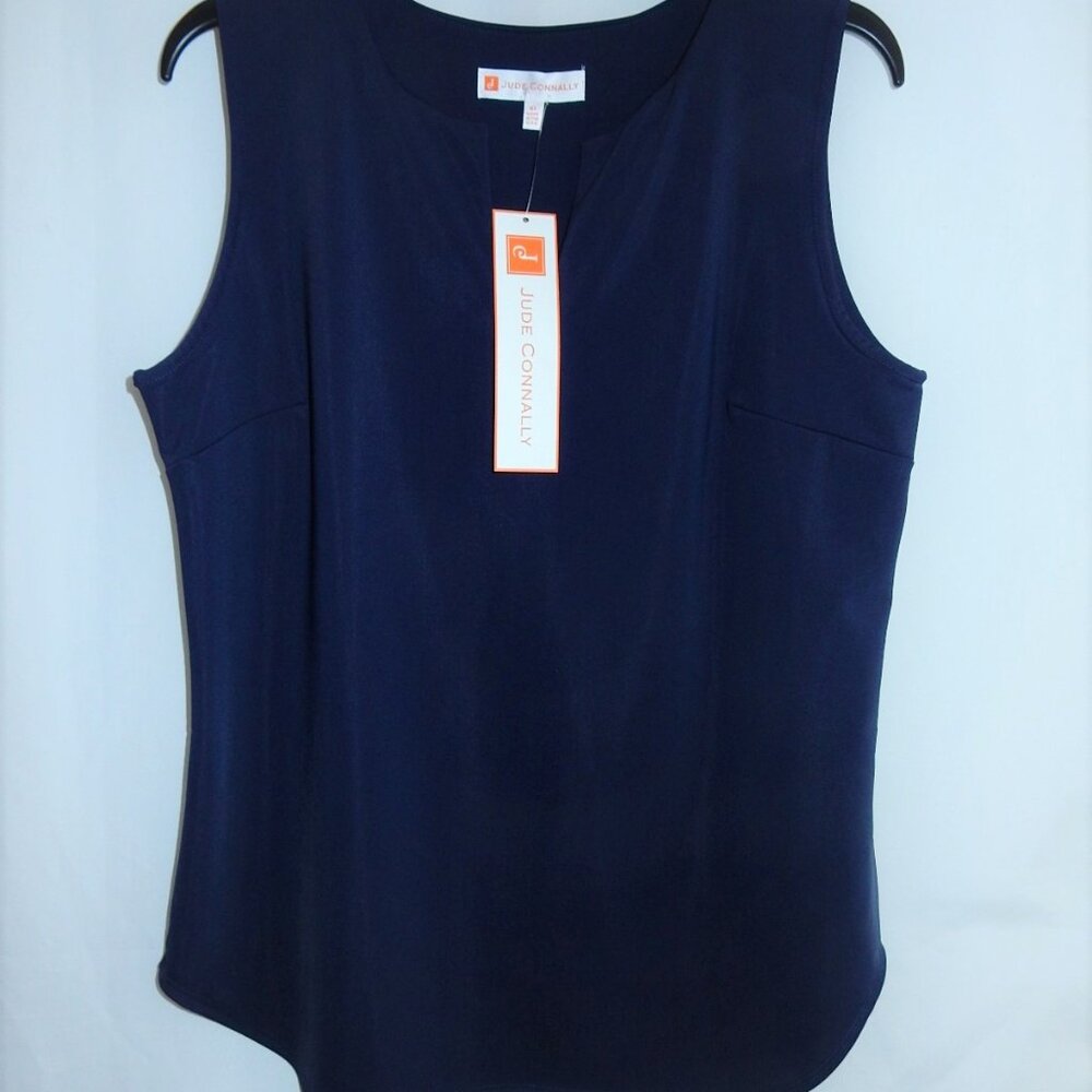 Jude Connally Navy Knit Top in Size XL (NWT)